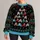 Festive Game Controllers and Nordic Trees for Holiday Gaming Parties and Celebrations All-over Print Knitted Sweater - 3