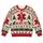 Christmas Medical Star, Cat Warning And Reindeer Holiday Party Wear For Pet Lovers All-over Print Knitted Sweater - 6