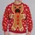 Gingerbread Man Holiday Cheer for Christmas Parties and Cozy Winter Celebrations All-over Print Knitted Sweater - 2