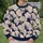 Ivory Engraved Fan Leaves for Elegant Everyday Wear and Botanical Style Lovers All-over Print Knitted Sweater - 6