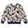 Ivory Engraved Fan Leaves for Elegant Everyday Wear and Botanical Style Lovers All-over Print Knitted Sweater - 4