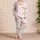 Blush Ribbon Bows And Wonderful Script For Cozy Gift Nights At Home For Girls Daily Satin Pajamas Set - 4