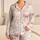 Blush Ribbon Bows And Wonderful Script For Cozy Gift Nights At Home For Girls Daily Satin Pajamas Set - 1