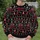 Firefighter Christmas Holiday Cheer for Festive Parties and Casual Winter Wear All-over Print Knitted Sweater - 8