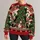 Black Cats Around a Christmas Tree for Holiday Parties and Festive Winter Celebrations All-over Print Knitted Sweater - 1