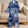 Moonlit Cat Crown Scene for Cozy Nights and Cat Lovers, Vintage Storybook Charm Satin Pajamas Set - 5