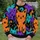 Blocky Cartoon Cats in Bold Colors for Playful Everyday Streetwear All-over Print Knitted Sweater - 6