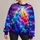 Neon Rainbow Cloudburst for Festival Nights and Tropical Summer Adventures Outdoors All-over Print Knitted Sweater - 3