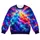 Neon Rainbow Cloudburst for Festival Nights and Tropical Summer Adventures Outdoors All-over Print Knitted Sweater - 6