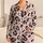 Blush Leopard Spot Loungewear For Cozy Nights At Home For Women Satin Pajamas Set - 1