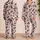 Blush Leopard Spot Loungewear For Cozy Nights At Home For Women Satin Pajamas Set - 2