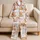 Teddy Bear Nursery Floral Sleepwear For Cozy Bedtime And Baby Shower Gifts Satin Pajamas Set - 5