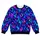 Neon Blue And Magenta Flames For Concert Nights And Bold Streetwear All-over Print Knitted Sweater - 4