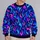 Neon Blue And Magenta Flames For Concert Nights And Bold Streetwear All-over Print Knitted Sweater - 2
