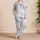 Fluffy White Kittens Cozy Winter Gift For Cat Lovers, Soft Bedtime Charm At Home Satin Pajamas Set - 4