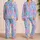 Pastel Daisy Blossom Field With Soft Airbrushed Blooms For Cozy Summer Nights Women Satin Pajamas Set - 2
