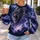 Roaring Lion and Violet Lightning Storm for Bold Everyday Streetwear All-over Print Knitted Sweater - 5