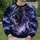 Roaring Lion and Violet Lightning Storm for Bold Everyday Streetwear All-over Print Knitted Sweater - 6