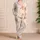 Pastel Teddy Bear Stripes Cozy Bedtime Loungewear for Women and Gift Givers At Home Satin Pajamas Set - 4