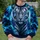 Fierce Blue-Eyed Tiger And Electric Lightning For Bold Everyday Style All-over Print Knitted Sweater - 6