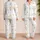 Good Night Heart Sleep Gift for Cozy Evenings, Soft Mint Mood for Women and Teens Satin Pajamas Set - 2
