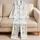 Good Night Heart Sleep Gift for Cozy Evenings, Soft Mint Mood for Women and Teens Satin Pajamas Set - 5