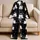 Kawaii Cat Love Star Motif For Cozy Bedtime Gifts For Cat Lovers All Year Satin Pajamas Set - 5