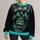 Neon Teal Skull Face for Halloween Fitness, Gym Sessions and Nightlife Style for Men All-over Print Knitted Sweater - 3