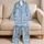 Women's Seashell And Starfish Coastal Retreat Style For Relaxed Beach Nights At Home Satin Pajamas Set - 5