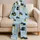 Cute Retro Cat And Apple Motif For Cozy Nights, Gifts For Women And Teens Satin Pajamas Set - 5