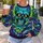 Neon Green Skull Art for Gothic Concert Nights and Alternative Streetwear Fans All-over Print Knitted Sweater - 5