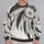 Monochrome Feather Dreamcatcher for Festival Style and Everyday Boho Wear All-over Print Knitted Sweater - 2