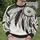Monochrome Feather Dreamcatcher for Festival Style and Everyday Boho Wear All-over Print Knitted Sweater - 6
