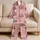 Girls Retro 67 Star Lounge Outfit For Cozy Bedtime, Sleepovers, And Gift Giving Ideas Satin Pajamas Set - 5