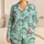 Cute Cartoon Dinosaur Bedtime Set for Cozy Nights, Toddler Gift, Nursery Style Theme Satin Pajamas Set - 1