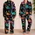 Midnight Space Dinosaur Starlight Sleepwear For Cozy Bedtime Kids Teens And Fans Satin Pajamas Set - 2