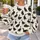 Black Goose Motif for Cozy Countryside Days and Playful Everyday Style All-over Print Knitted Sweater - 5