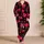 Black Heart Motif For Cozy Sleep And Lounge Nights At Home For Women Romantic Look Satin Pajamas Set - 4