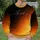 Reset Calligraphy in Black and Amber for Mindful Everyday Wear All-over Print Knitted Sweater - 6