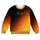 Reset Calligraphy in Black and Amber for Mindful Everyday Wear All-over Print Knitted Sweater - 4