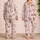 Kawaii Cat Faces On Blush Pink For Cozy Sleepovers And Gift Giving For Women And Teens Satin Pajamas Set - 2