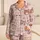 Kawaii Cat Faces On Blush Pink For Cozy Sleepovers And Gift Giving For Women And Teens Satin Pajamas Set - 1