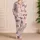 Kawaii Cat Faces On Blush Pink For Cozy Sleepovers And Gift Giving For Women And Teens Satin Pajamas Set - 4