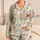 Blush Peony Blooms for Holiday Spring Evenings, Cozy Bedtime, Cottagecore Travel, Girls Satin Pajamas Set - 1