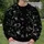Abstract Monochrome Graffiti for Everyday Streetwear and Autumn City Outings for Adults All-over Print Knitted Sweater - 6