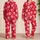 Vintage Valentine Heart Motif Cozy Gift for Girls, Children, and Sweet Home Nights Satin Pajamas Set - 2