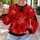 Bold Red Spiderweb Motifs for Halloween Nights and Everyday Alternative Streetwear Style All-over Print Knitted Sweater - 5