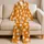 Halloween Ghost And Bat Motif For Cozy Autumn Nights, Great For Family Gift Giving Satin Pajamas Set - 5