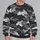 Charcoal Cloud Camo For Crisp Autumn Streetwear And Everyday Outdoor Layering Style All-over Print Knitted Sweater - 2