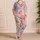 Blush Pink Dinosaur Nursery Charm For Cozy Bedtime, Gift Idea For Little Ones Daily Satin Pajamas Set - 4